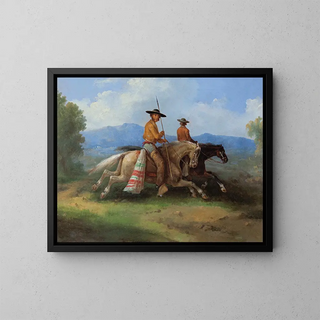 Chinacos Painting - Manuel Serrano — framed artwork on a wall