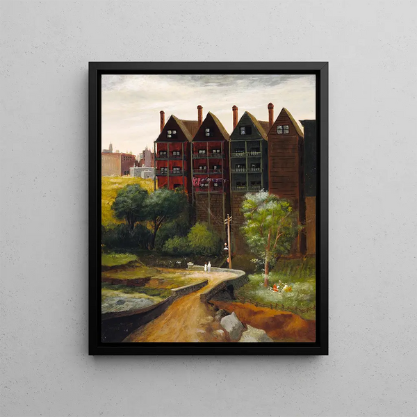 Landscape of the Bronx - Manuel Tolegian — framed artwork on a wall