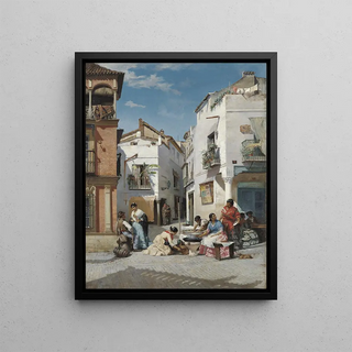 Manuel Ussel de Guimbarda - Rosquilla Sellers in a Corner of Seville.webp