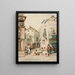 Rue de Séville - Manuel Ussel de Guimbarda — framed artwork on a wall