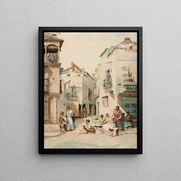 Rue de Séville - Manuel Ussel de Guimbarda — framed artwork on a wall