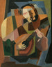The lute player - María Blanchard — artwork view