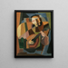 The lute player - María Blanchard — framed artwork on a wall