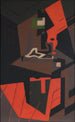 Still life with red lamp - María Blanchard — artwork view