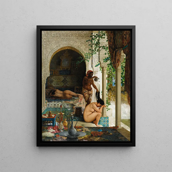 After the Bath - Marc Alfred Chataud — framed artwork on a wall