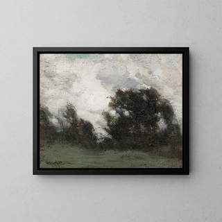 A September Breeze, Gray Day - Marc-Aurèle de Foy Suzor-Coté — framed artwork on a wall