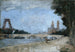 La Tour Eiffel en construction vue du quai de la Conférence - Marc Marie Georges Mouclier — artwork view