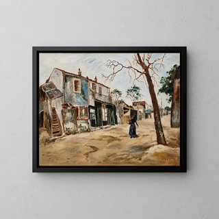 Rue Saint-Ouen - Marcel Leprin — framed artwork on a wall