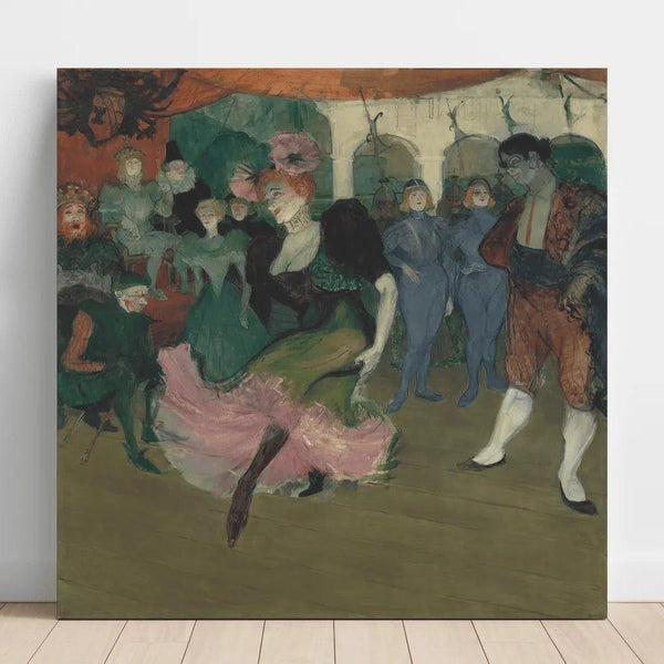 Reproduction of the painting of Marcelle Lender dancing the boléro in Chilperic - Henri de Toulouse-Lautrec