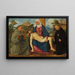 La Pietà avec les saints François et Nicolas de Tolentino - Marcello Fogolino — framed artwork on a wall