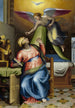 Annunciation to the Virgin - Marcello Venusti — framed artwork on a wall