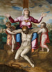 La Pietà avec deux anges - Marcello Venusti — framed artwork on a wall