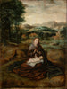 Marie with the Child sitting in a landscape - Marcellus Coffermans — artwork view