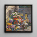 Flower Market in Menton, French Riviera - Anna De Weert — wall display of the artwork
