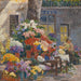 Flower Market in Menton, French Riviera - Anna De Weert — displayed in an interior