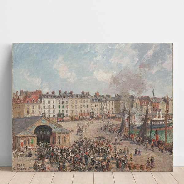 Reproduction of the painting Fish Market Painting - Camille Pissarro