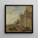 Italian Market Painting - Jacob van der Ulft — framed artwork on a wall