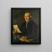 Portrait of Scipione Baldassini - School of Marche — framed artwork on a wall