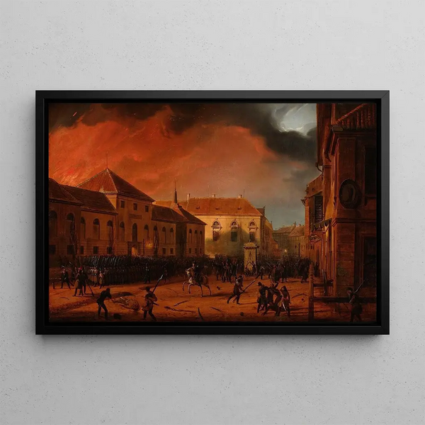 the Warsaw Arsenal Capture - Marcin Zaleski — framed artwork on a wall