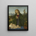 La Madone adorant l'Enfant - Marco Basaiti — framed artwork on a wall