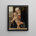 Virgin and Child Painting - Marco Basaiti — framed artwork on a wall