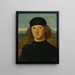 Portrait of a young man believed to be Alvise de Franceschi - Marco Basaiti — framed artwork on a wall