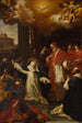 Saint Catherine trying to persuade the Pope to leave Avignon for Rome - Marco Benefial — artwork view