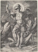 Saint Michael Painting - Marco Dente — framed artwork on a wall