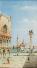 Venice painting, view of San Giorgio Maggiore from St. Mark's Square - Marco Grubacs — artwork view