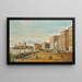Venice painting, view of the Molo and Santa Maria della Salute in the background - Marco Grubacs — framed artwork on a wall