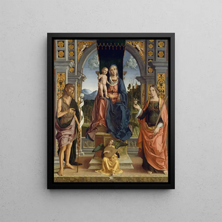 Marco Palmezzano - The Virgin and Child Enthroned with Saints John the Baptist and Lucy.webp