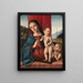 La Vierge à l'Enfant avec le petit saint Jean - Marco Palmezzano et Atelier — framed artwork on a wall