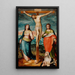 The Christ on the Cross with Saints Mary, John the Evangelist, and Catherine of Siena - Marco Pino — artwork view