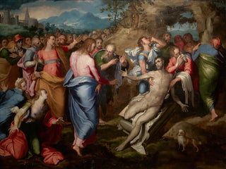 The Resurrection of Lazarus - Marco Pino — artwork view
