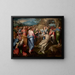 The Resurrection of Lazarus - Marco Pino — framed artwork on a wall