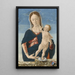 Virgin and Child Painting - Marco Zoppo or Imitator — framed artwork on a wall
