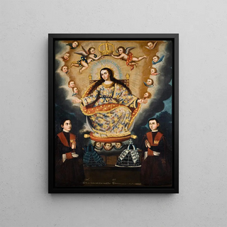 Marcos Zapata y taller - Seated Madonna with Graduation of the Garca Brothers.webp