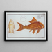 Loricaria plecostomus Le Guacari - Marcus Elieser Bloch — framed artwork on a wall