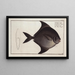 Stromateus niger The Black Pampel - Marcus Elieser Bloch — framed artwork on a wall