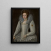 Ellen Maurice 1578-1626 - Marcus Gheeraerts the Younger — framed artwork on a wall
