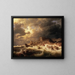 Storm over the Bohuslän coast - Marcus Larson — framed artwork on a wall