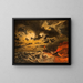 Steam painting on fire - Marcus Larson — framed artwork on a wall