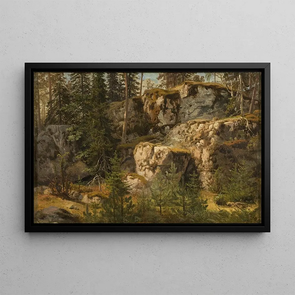 Forest stony - Marcus Larson — framed artwork on a wall