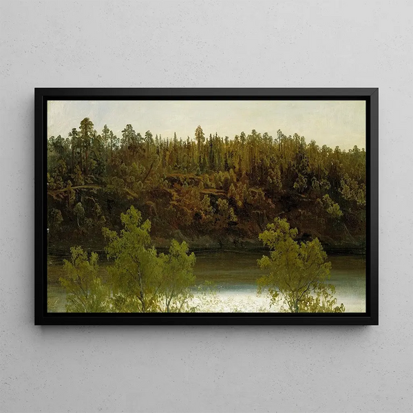 Swedish Lake Study - Marcus Larson — framed artwork on a wall