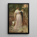 In the Garden - Marcus Stone — framed artwork on a wall
