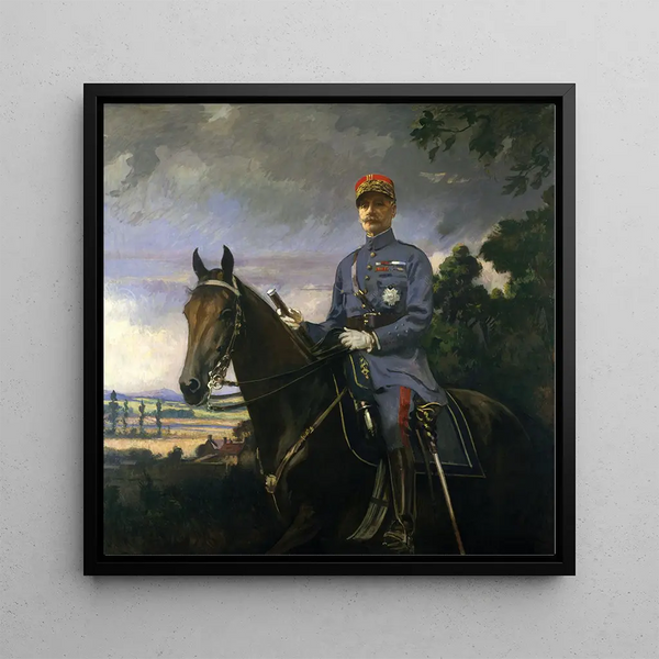 Marshal Ferdinand Foch - Edmund Charles Tarbell — framed artwork on a wall