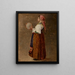 The girl with the tambourine - Margaret A. Rudisill — framed artwork on a wall