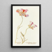 Tulip Butterfly Painting - Margaret Armstrong — framed artwork on a wall