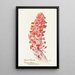 Snow Plant - Margaret Armstrong — framed artwork on a wall