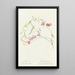 Wild Honeysuckle - Margaret Armstrong — framed artwork on a wall